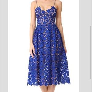 Self Portrait - Azelea Dress - Cobalt